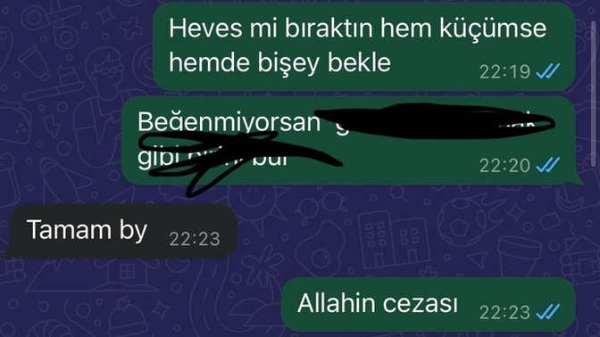 Eski sevgilimle ilk defa yakınlaştık ve pişman oldum sizce çok ukala değil mi?