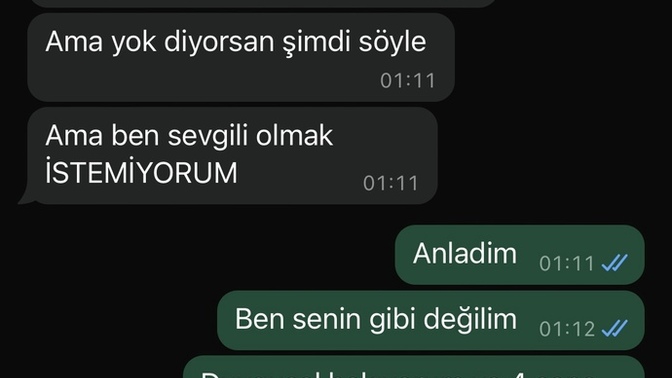 Sizce benden vaz mi geçmiş (eski sevgilim)?