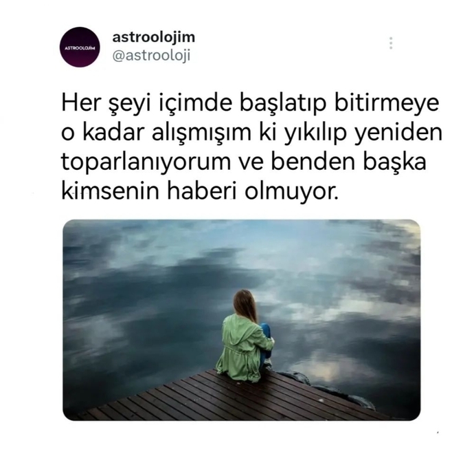 İçinizde kendi kendine başlayıp biten şeyler var mı?