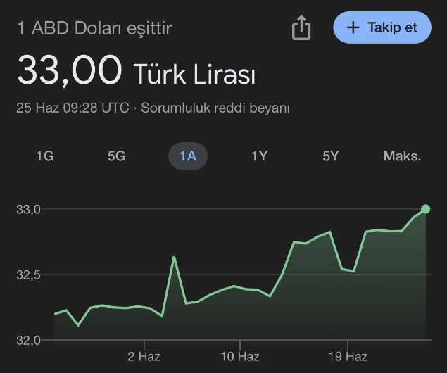 1 Dolar 33 Türk Lirası oldu! Aldığınız maaş size yetiyor mu?