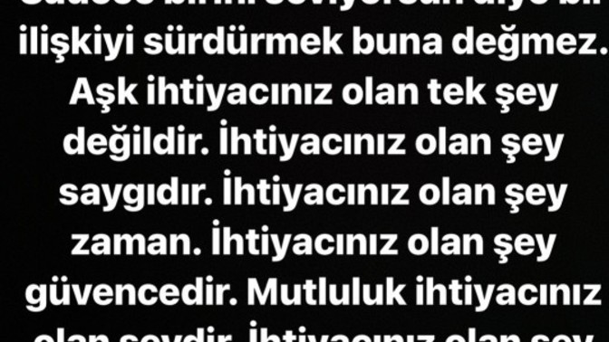 Bir ilişkiden en büyük beklentiniz nedir?