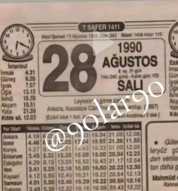 Siz bu tarihte kaç yaşındaydınız?