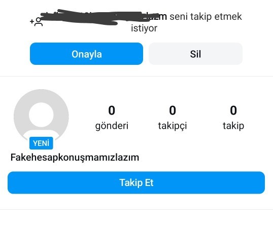 Dün bir hesptan bana istek geldi sizce bu exim olabilirmi?