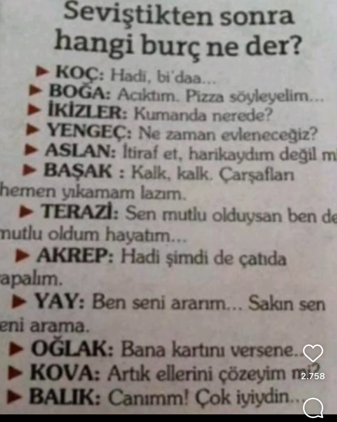 Seviştikten sonra siz ne diyorsunuz :) ?