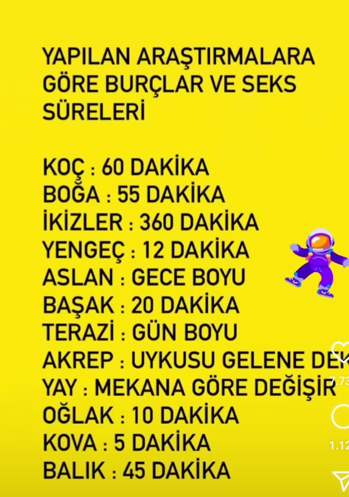 Burçların seks süreleriymiş, sizin burcunuz ne?