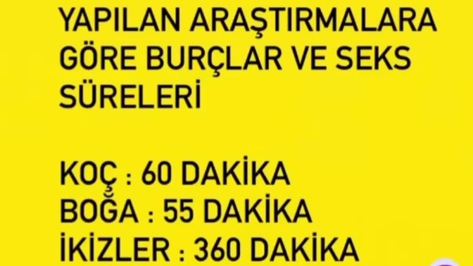 Burçların seks süreleriymiş, sizin burcunuz ne?