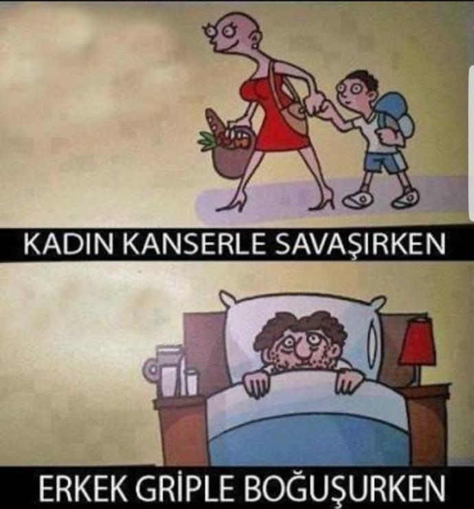 Hastayken erkekler mi daha çekilmez oluyor yoksa kadınlar mı?