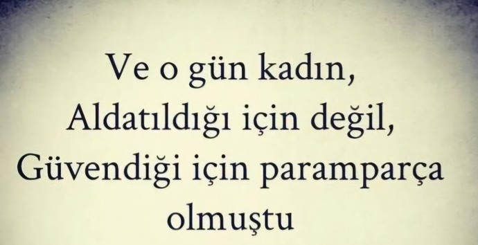 Aldatmanın temelinde sizce hangi düşünce yatar?