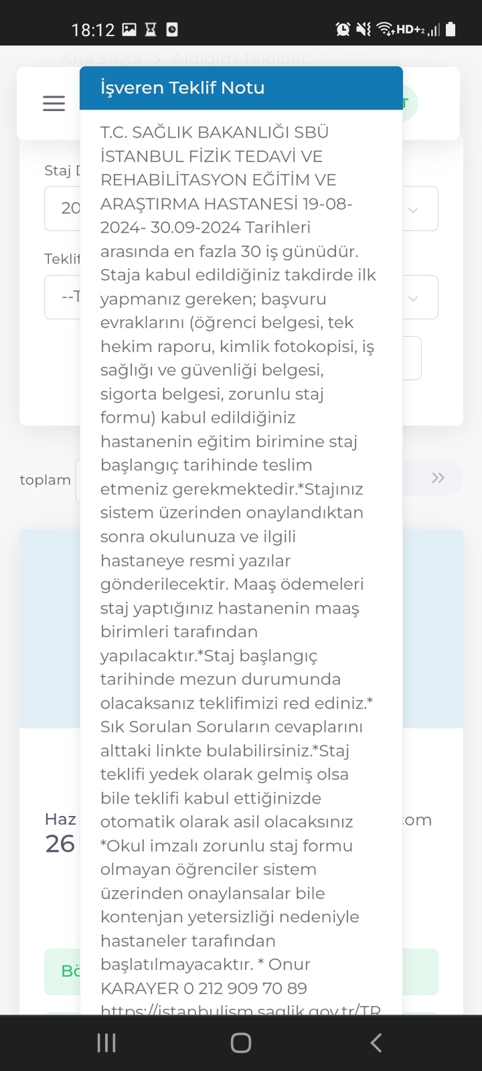 Ulusal staj programı çıktı bana anlayamadım ama neler yapmam gerekiyor?