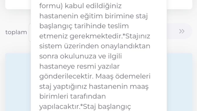 Ulusal staj programı çıktı bana anlayamadım ama neler yapmam gerekiyor?