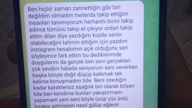 Bu mesajdan ne anlardiniz?