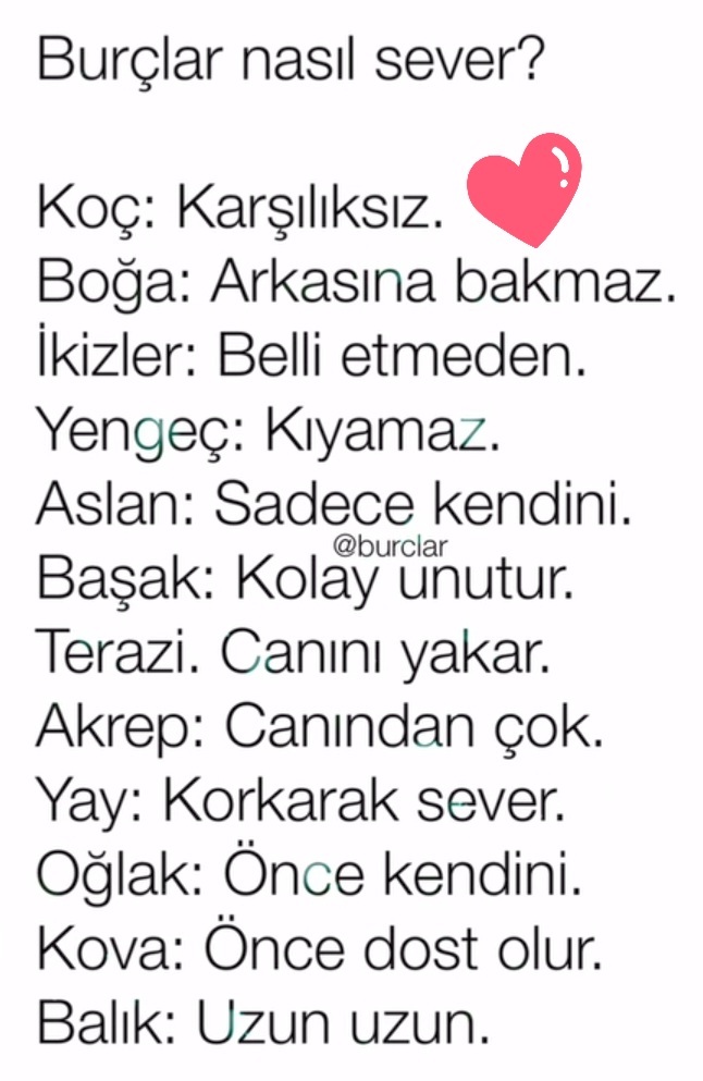 Burcunuz nasıl sever?