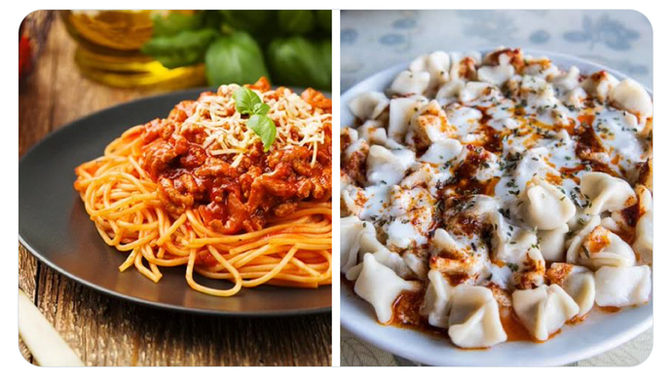 Spagetti mi mantı mı?