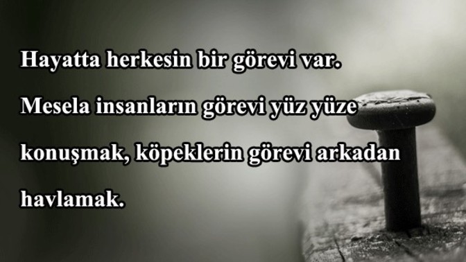 Ayrıldıktan sonra arkandan konuşan birine karşı ne söylemek istersin?