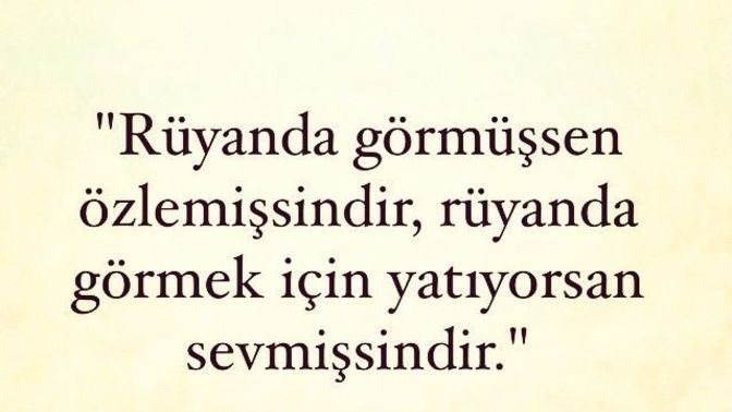 Uyuduğun için mi Rüya görür insan , yoksa Rüya görmek için mi uyur?