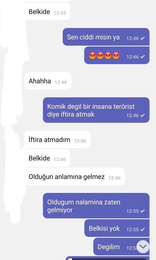 Bana iftira attı sinirimi bozfu bir sey yapabilir mi bana cok sinirlerim bozuk🥺?