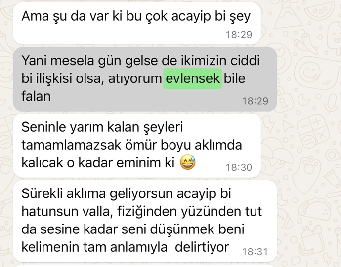 Kafayı benle sevişmeye takmış birini aşık etme şansım var mı?