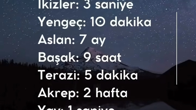 Burcuna göre anlama süren ne?