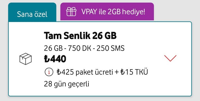 26 GB -750 Dk-250 SMS için 440 TL çok değil mi😩? Numaramı taşıyıp geri gelsem değişen bir şey olur mu?