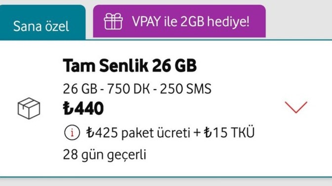 26 GB -750 Dk-250 SMS için 440 TL çok değil mi😩? Numaramı taşıyıp geri gelsem değişen bir şey olur mu?