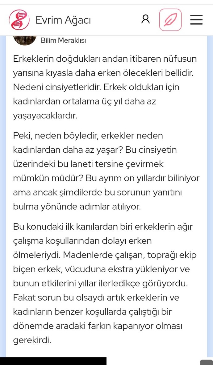 Erkekler mi, kadınlar mı daha uzun yaşar?
