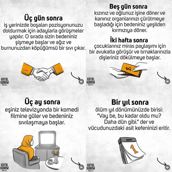 Size göre ölüm ne demek?