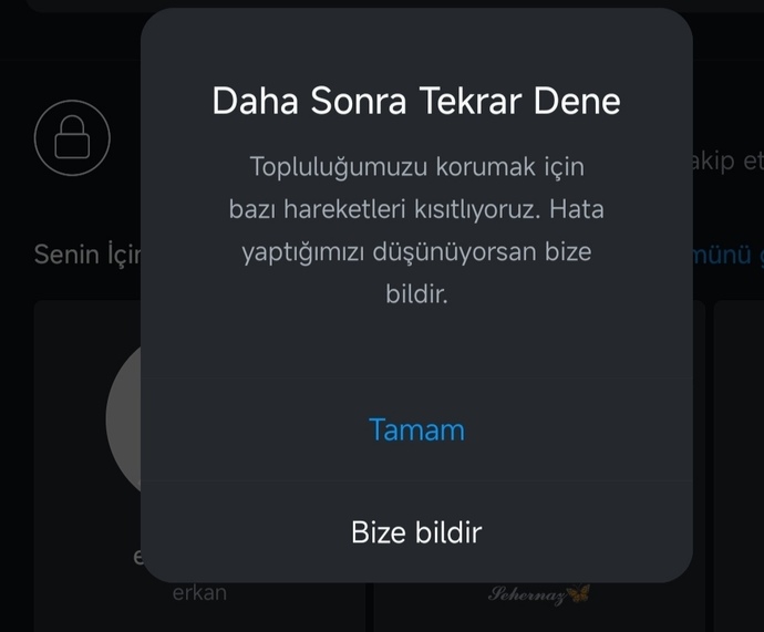Instagram da kimseyi takip edemiyorum sebebi nedir?