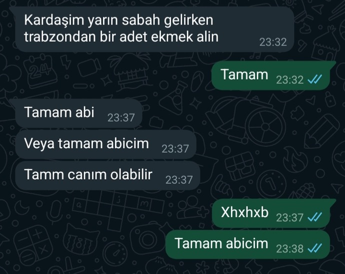 Kardeşiniz var mı / aranız nasıldır?