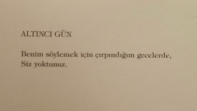 Ne demek istiyor burada şair sizce?