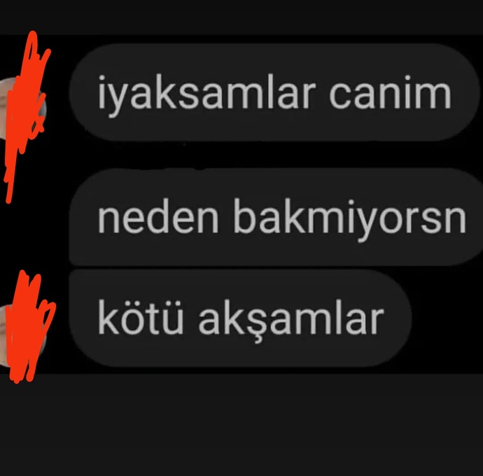 Kötü akşamlar 🤭🤭🤭 nasılsınız 😂?