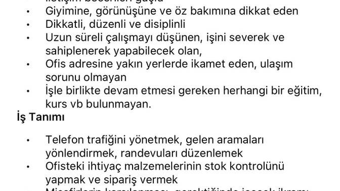 Bu iş ilanı nasıl sizce? maaş iyi mi?