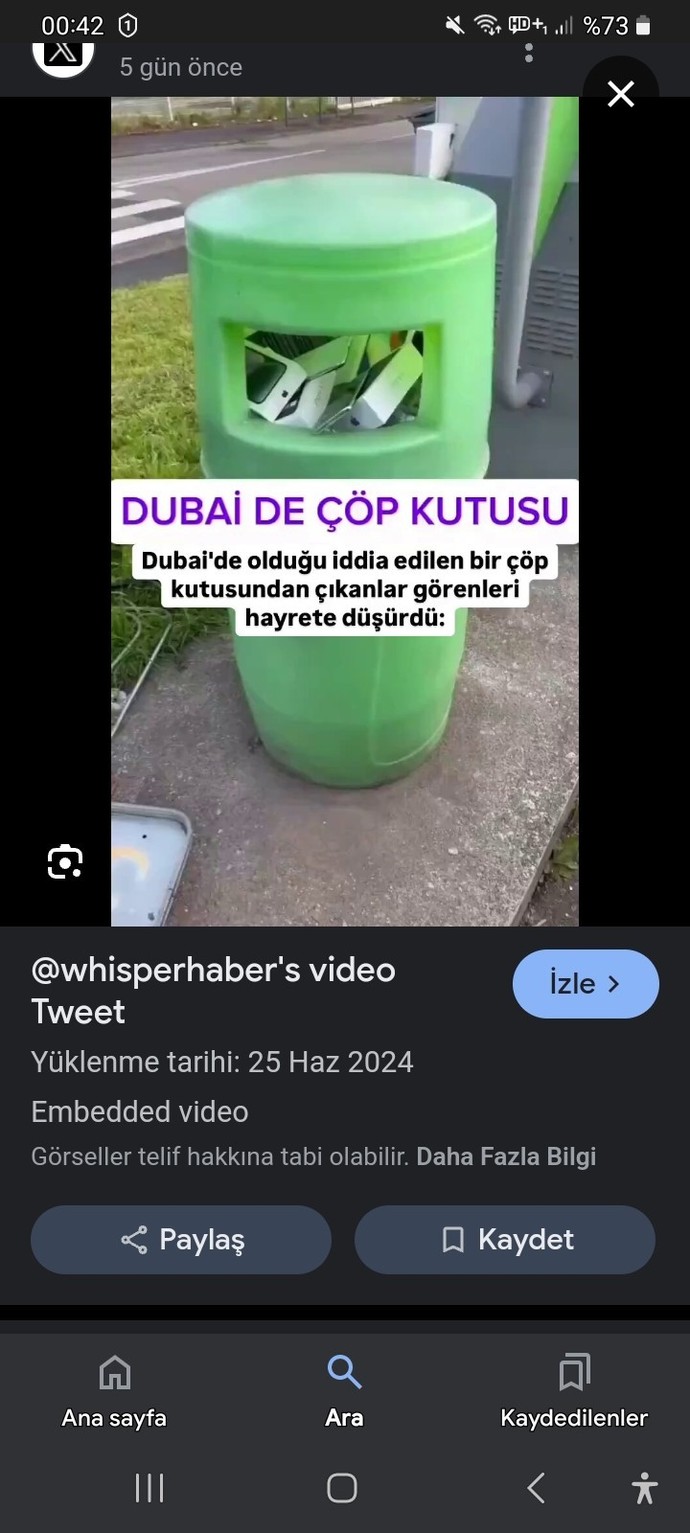 Dubaideki çöpleri toplasak Türkiyeye getirsek iyi kazanirmiyiz ve bu yasalmidir?