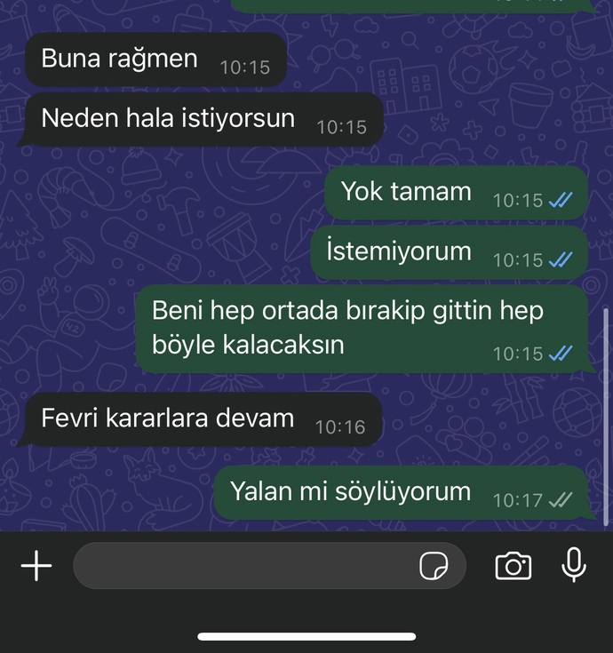 Sizce eski sevgilim istemiyor mu?