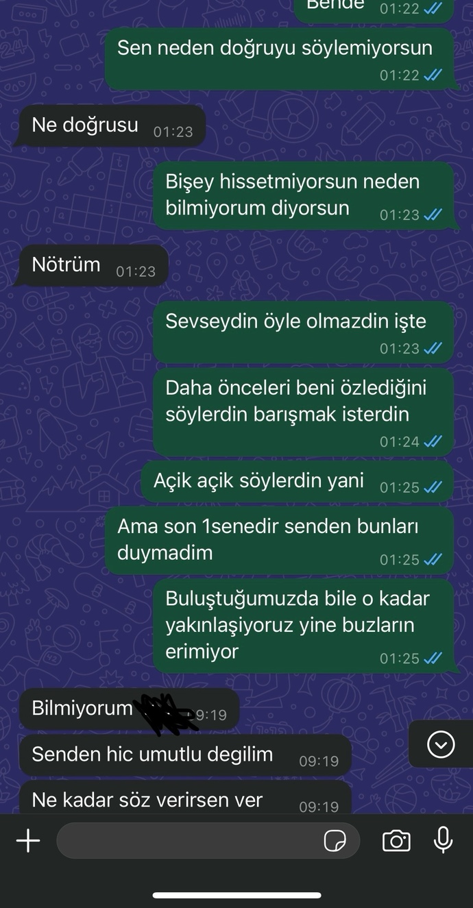 Sizce eski sevgilim istemiyor mu?