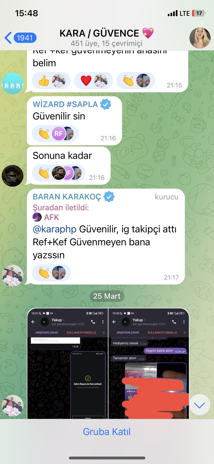 Arkadaşlar telegramda karaguvence karalara kararefrans para kazandırıyor diye bi site var sizce dolandırıcı mı?