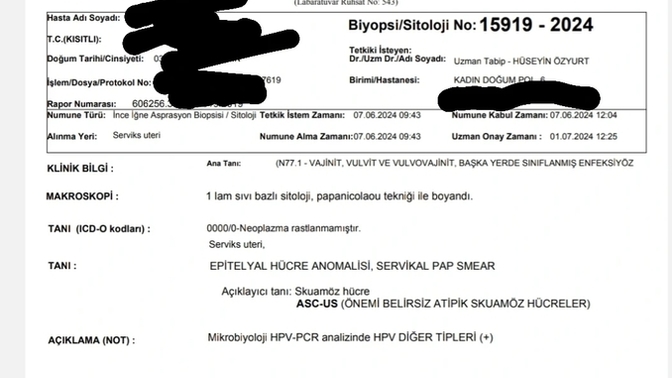 PATOLOJİ SONUCU ANLAYAN LUTFEN BAKABİLİRMİ GUZEL KS İNSANLARİ?