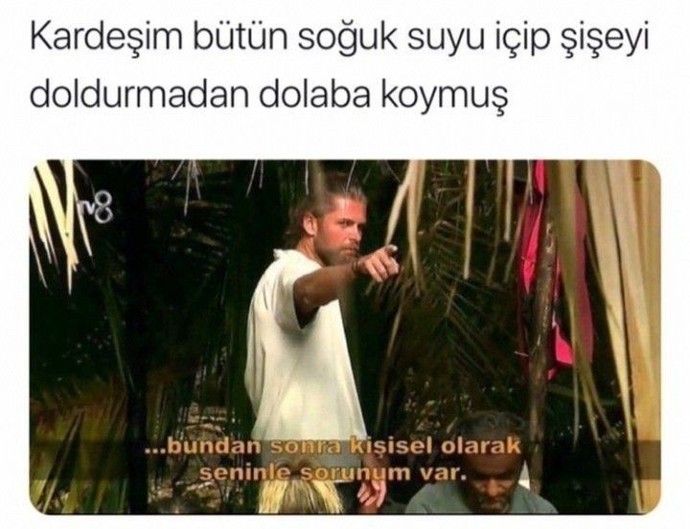 Her hareketiyle sizi sinir edebilen biri var mı?