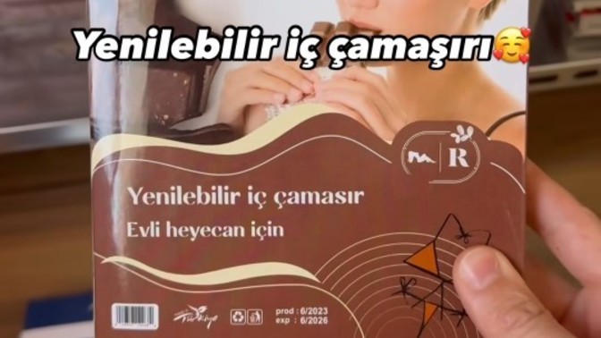 Yenilebilir Kadın iç çamaşırı için ne düşünüyor sunuz?