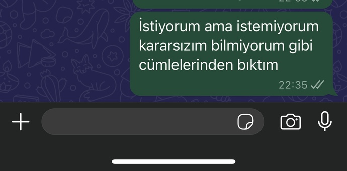Eski sevgilime karşi ezilmiş miyim?