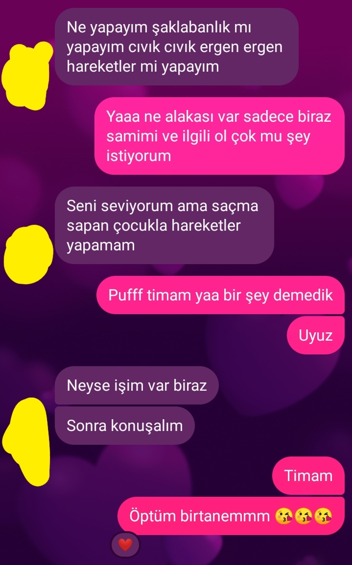 Sizce, beni, sevmiyor mu?