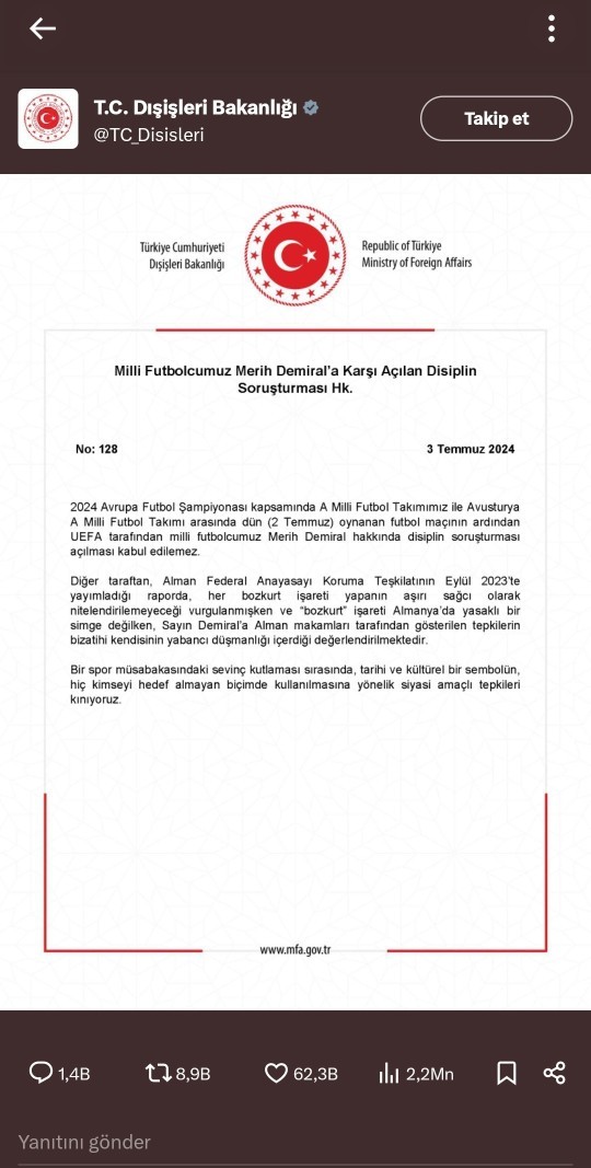 Futbolcu Merih Demiral'ın sizce yaptığı işaret yanlış mı?