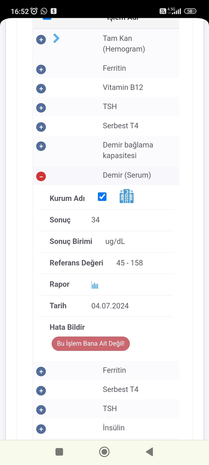 Merhaba arkadaşlar kanda demir serum düşüklüğü saç dökülmesi ya da şu an ki değerde bi sorun yaratır mı?