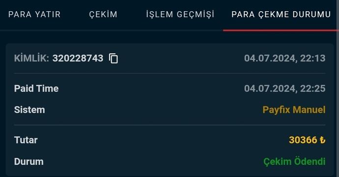 Bu gece hasılat tamamdır sizde durumlar nasl?
