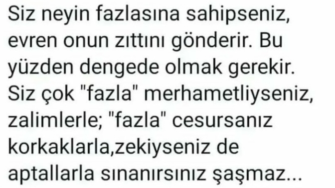 Siz neyin fazlasına sahipsiniz?