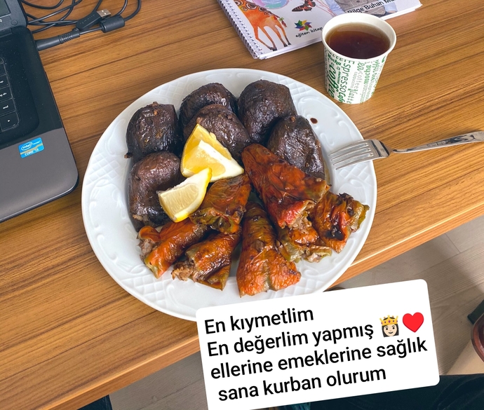 Sevgilim iş yerime yemek gönderdi, bende story attım. Annesi beni tanıyor ve storyi gördü. Ne düşünmüştür 😂?