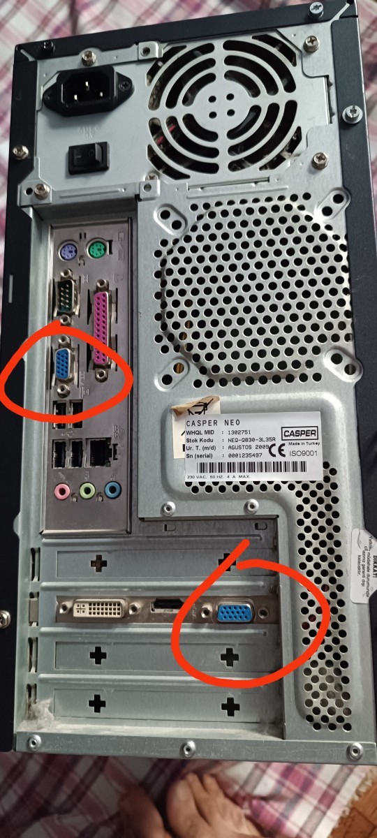 Monitörü hangisine bağlayacağım?