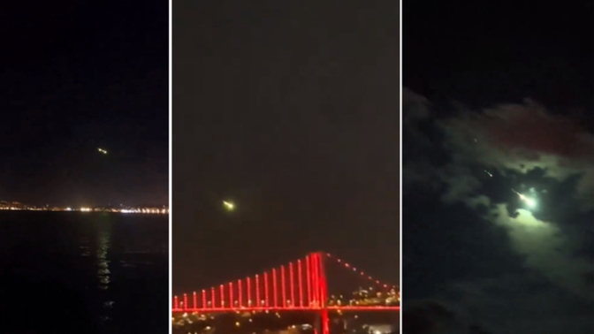 İstanbul semalarında göktaşı düştü? Ufo mu diye soran oldu 🤭? Uzayda bizden başka canlılar var mı?