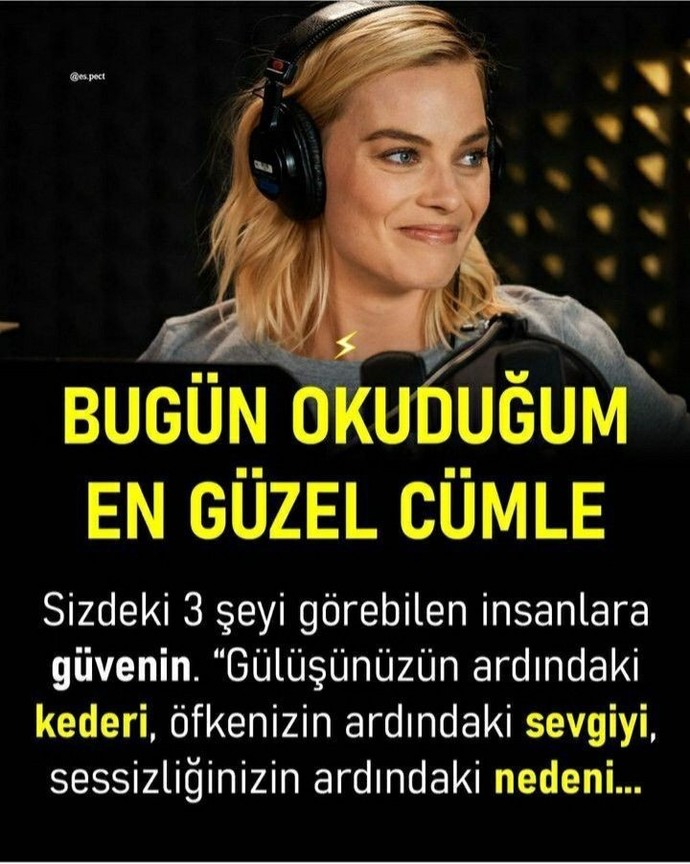 Bugün okuduğun en güzel cümle?