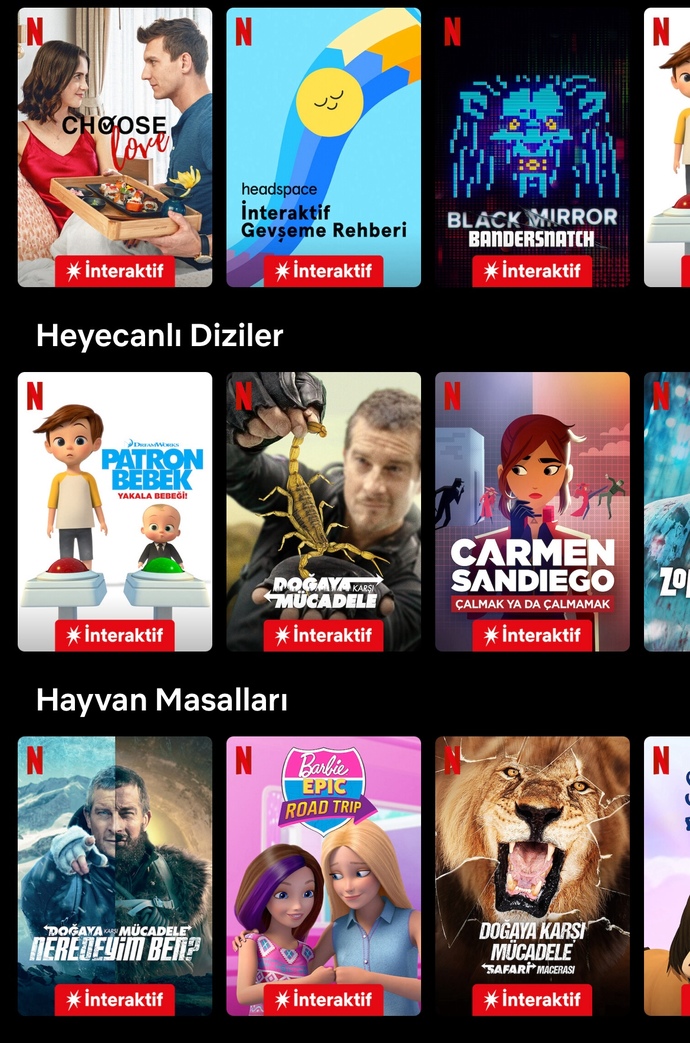 Hiç interaktif filmleri denediniz mi?