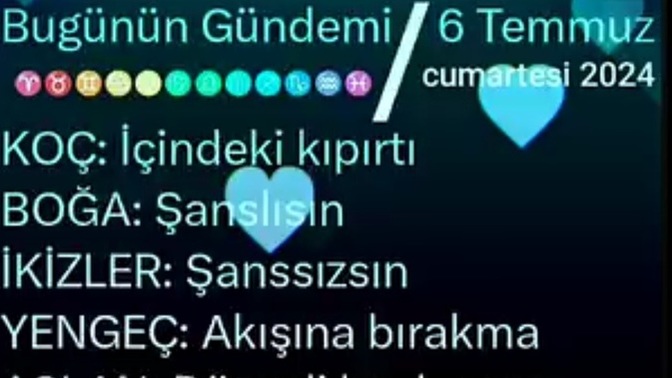 Burcunuzun bugünkü gündemi neymiş?
